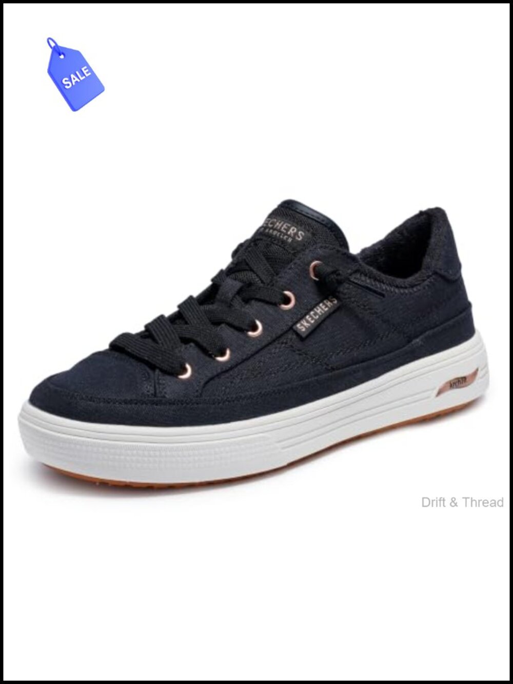 Slip On Sneakers Arch Fit No Tie Cushioned Walking Shoes